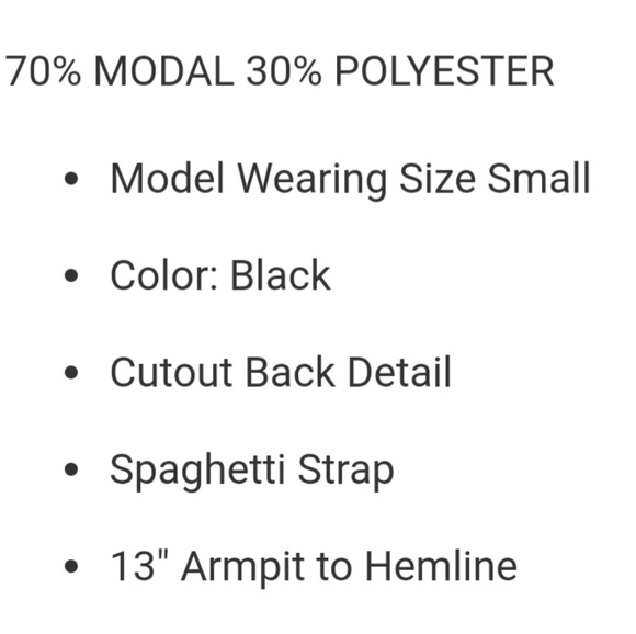 Black Tank Top - Picture 3 of 3